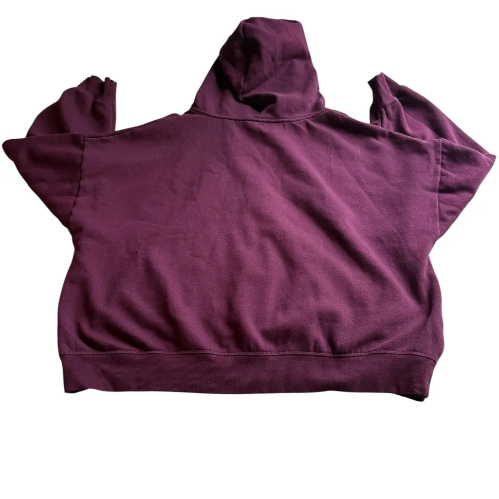 PINK Victoria's Secret Plum Fleece Zip-Up Jacket - Image 2