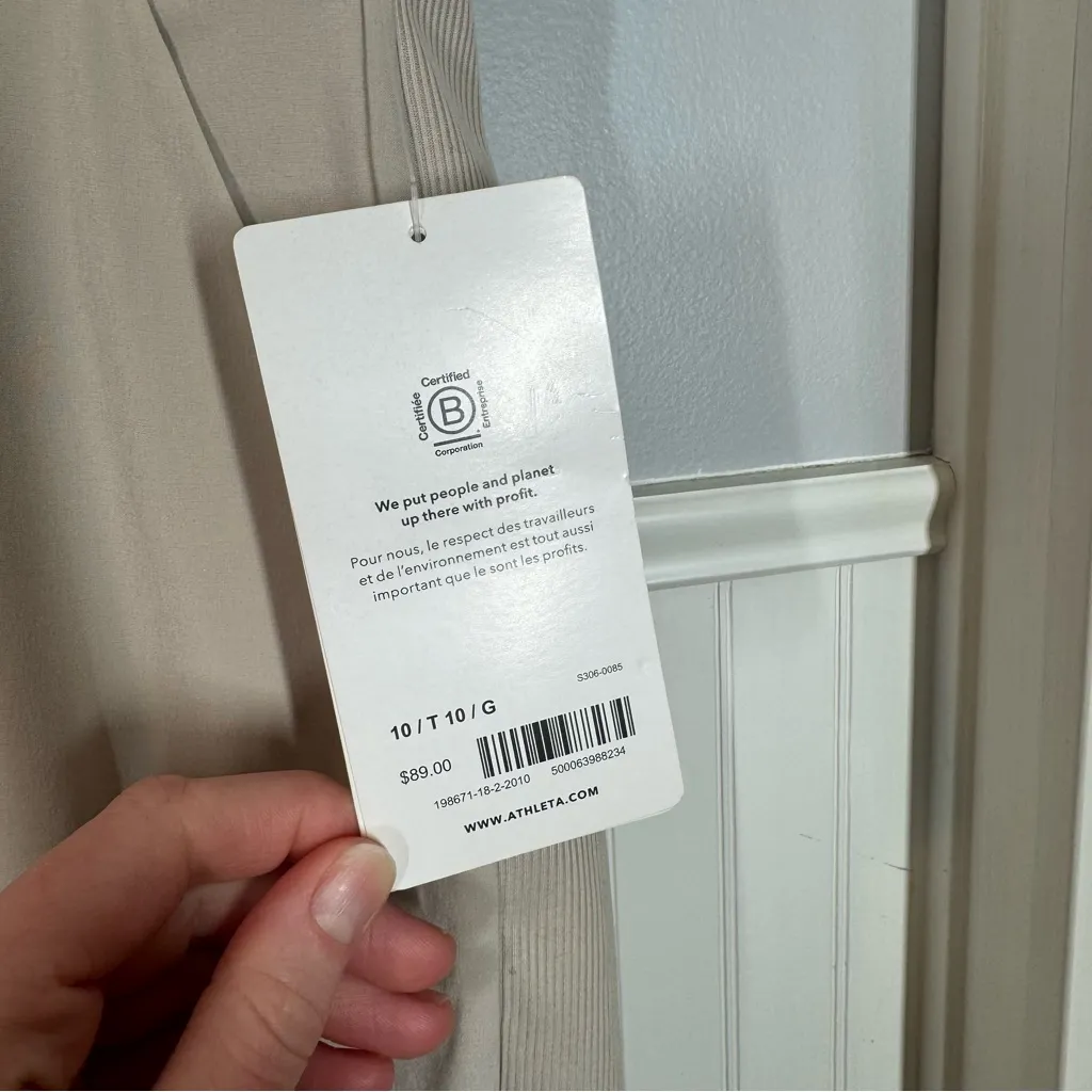 Athleta Brooklyn Mid Rise Ankle Pant size 10 Tall Abalone nwt on the go athletic - Image 3