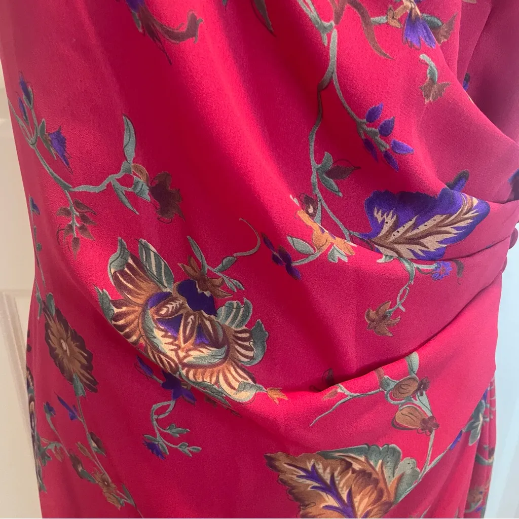 David Warren Vintage 80’s Asian Inspired Red Dress Women’s Size 12 - Image 14