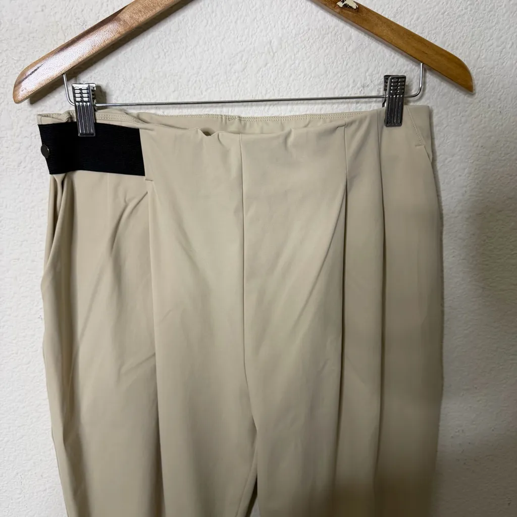 Aday Turn It Up Pants Sesame Beige Womens Size L - Image 6