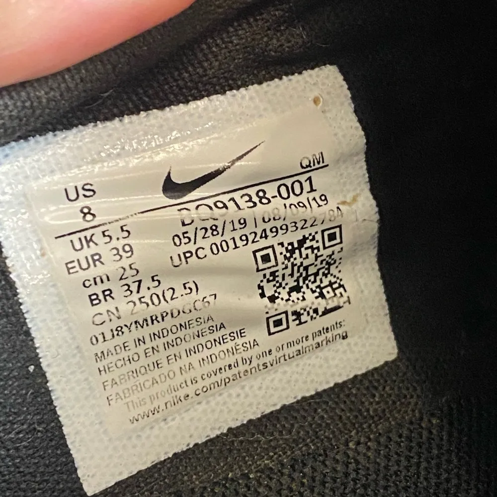 Nike Women’s Court Royale AC Black Slip On Sneakers Size 8 Pre-Owned - Image 5