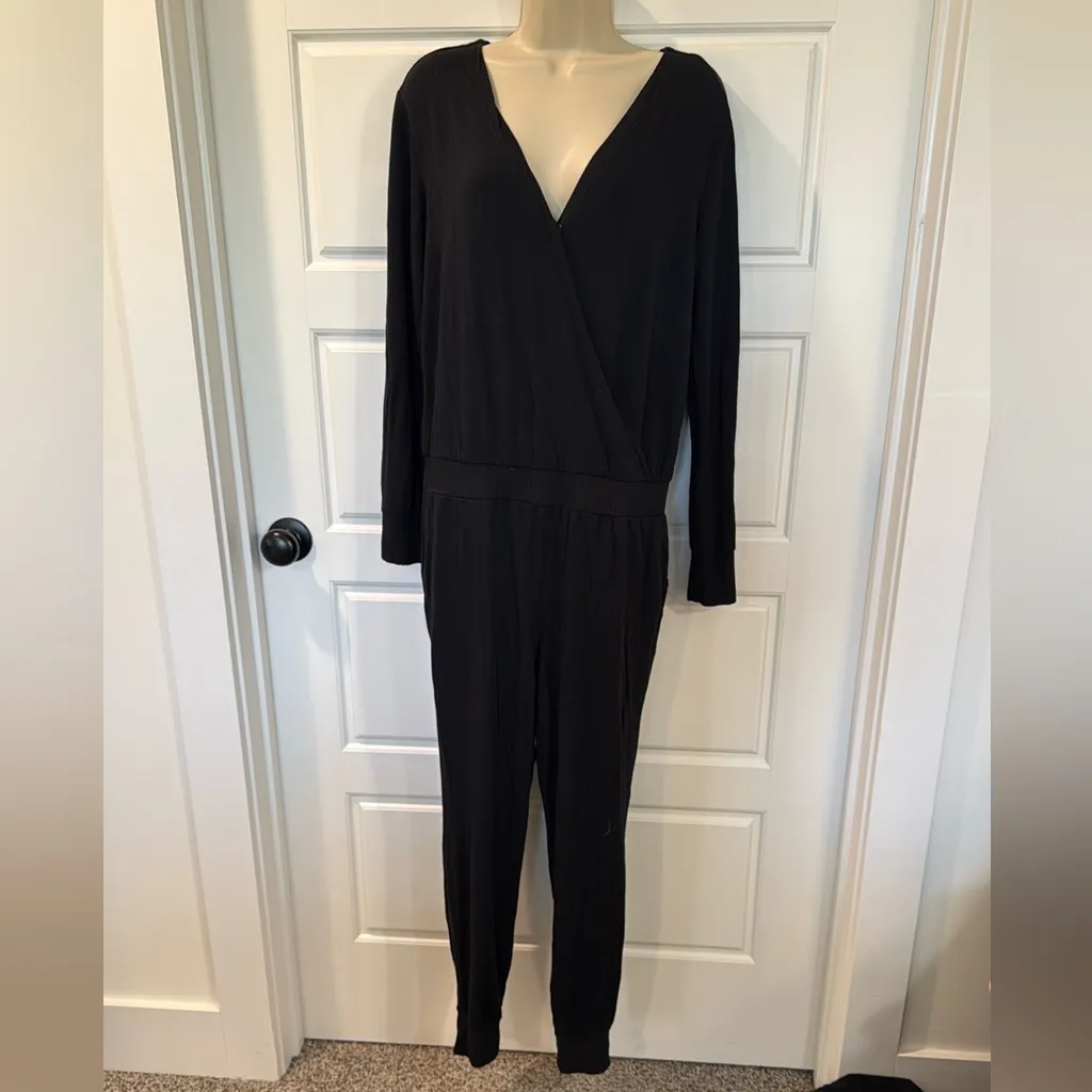 Splendid Supersoft Rib Surplice Jumpsuit medium - Image 6