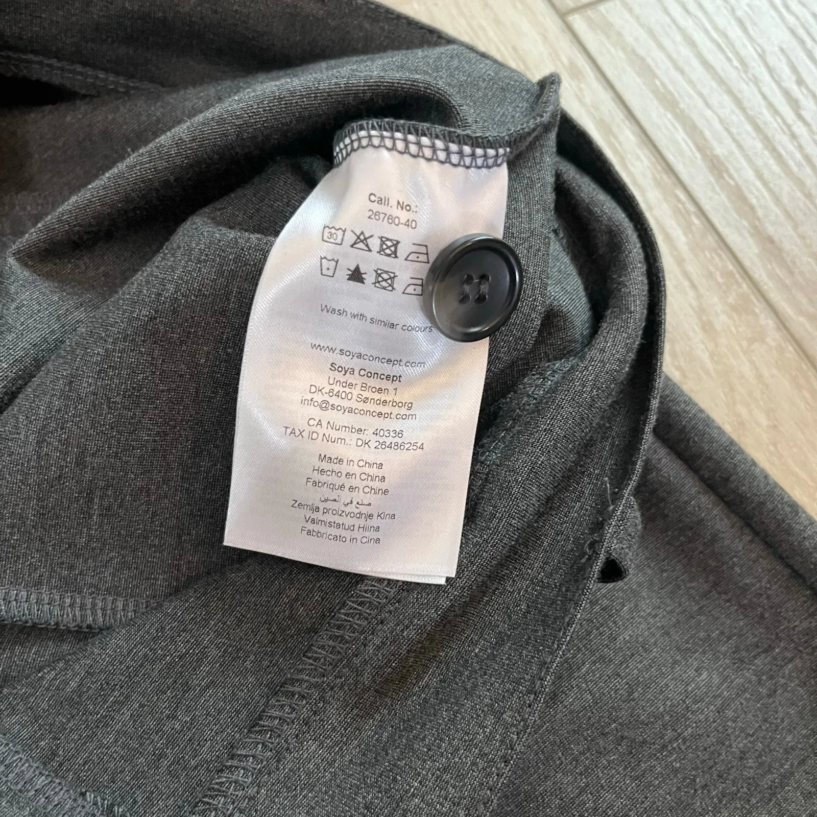 Soyaconcept Women’s Grey Wide Leg Pant Size 44 Gray - Image 7