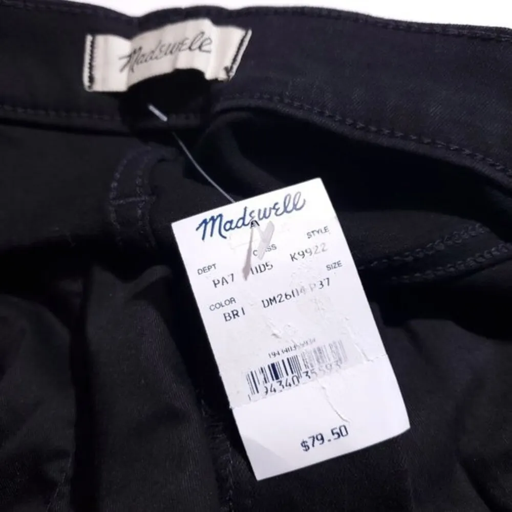 Madewell Petite 10" High-Rise Roadtripper Black Jeggings 37P - Image 10