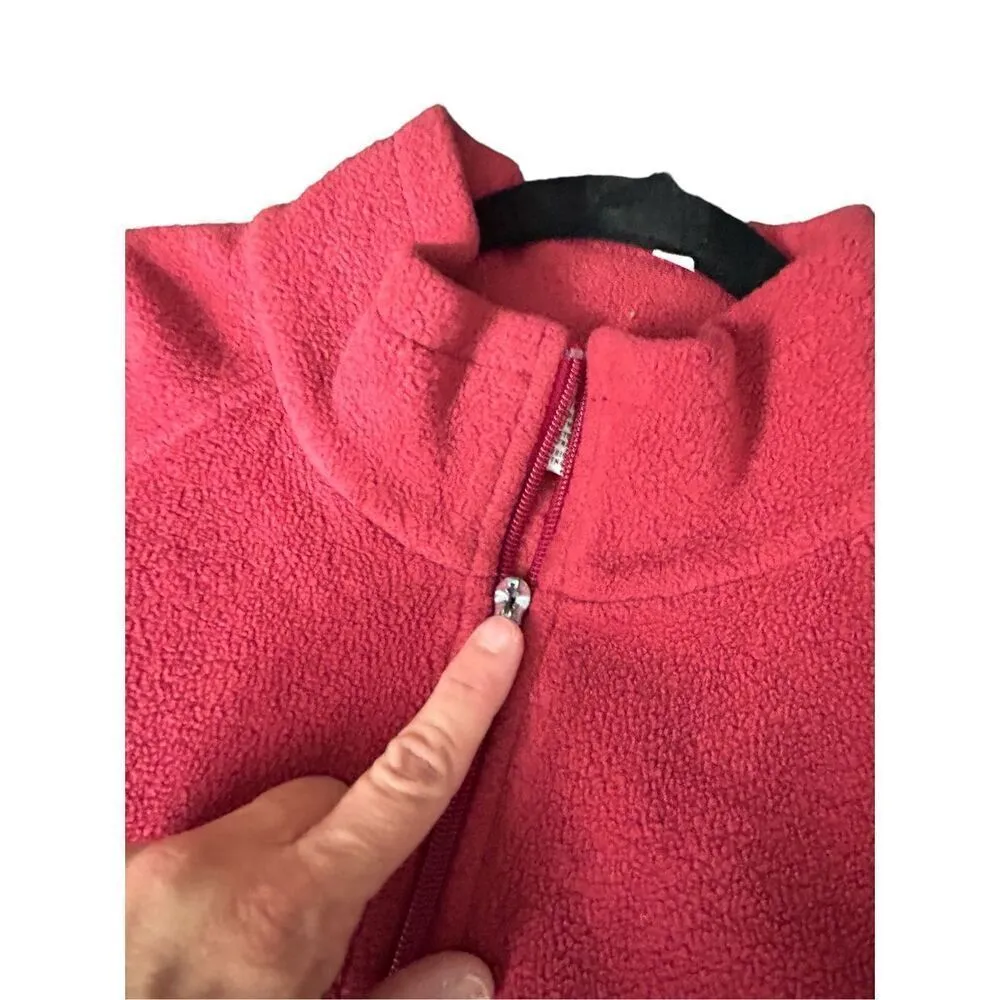 Columbia size large red women’s full zipper - note broken zipper (but functional - Image 4