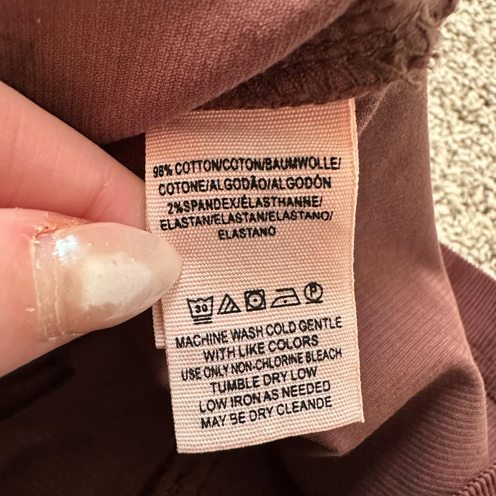 We the Free (Free People) brown corduroy mini skirt size 27 - Image 5