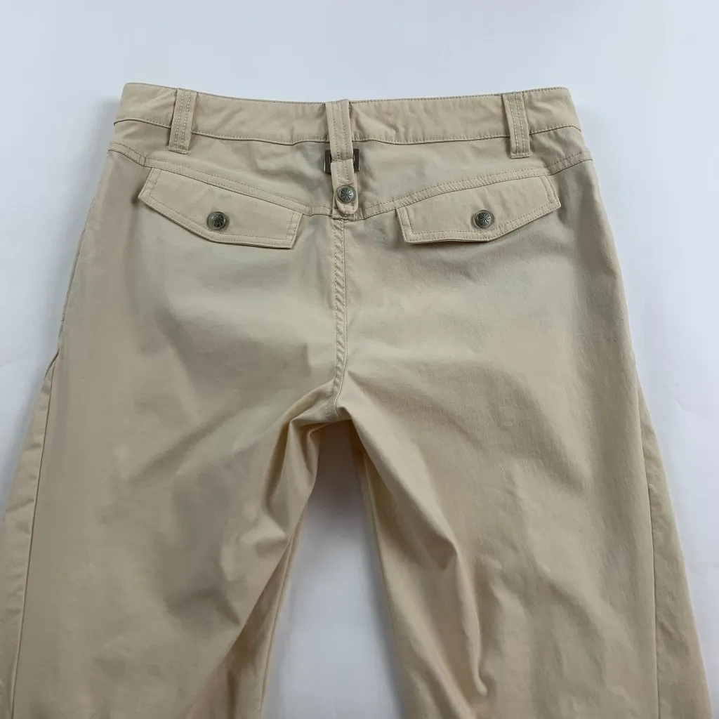 Athleta Cream Stretch Nylon Dipper Cargo Bootcut Pant 6 - Image 6