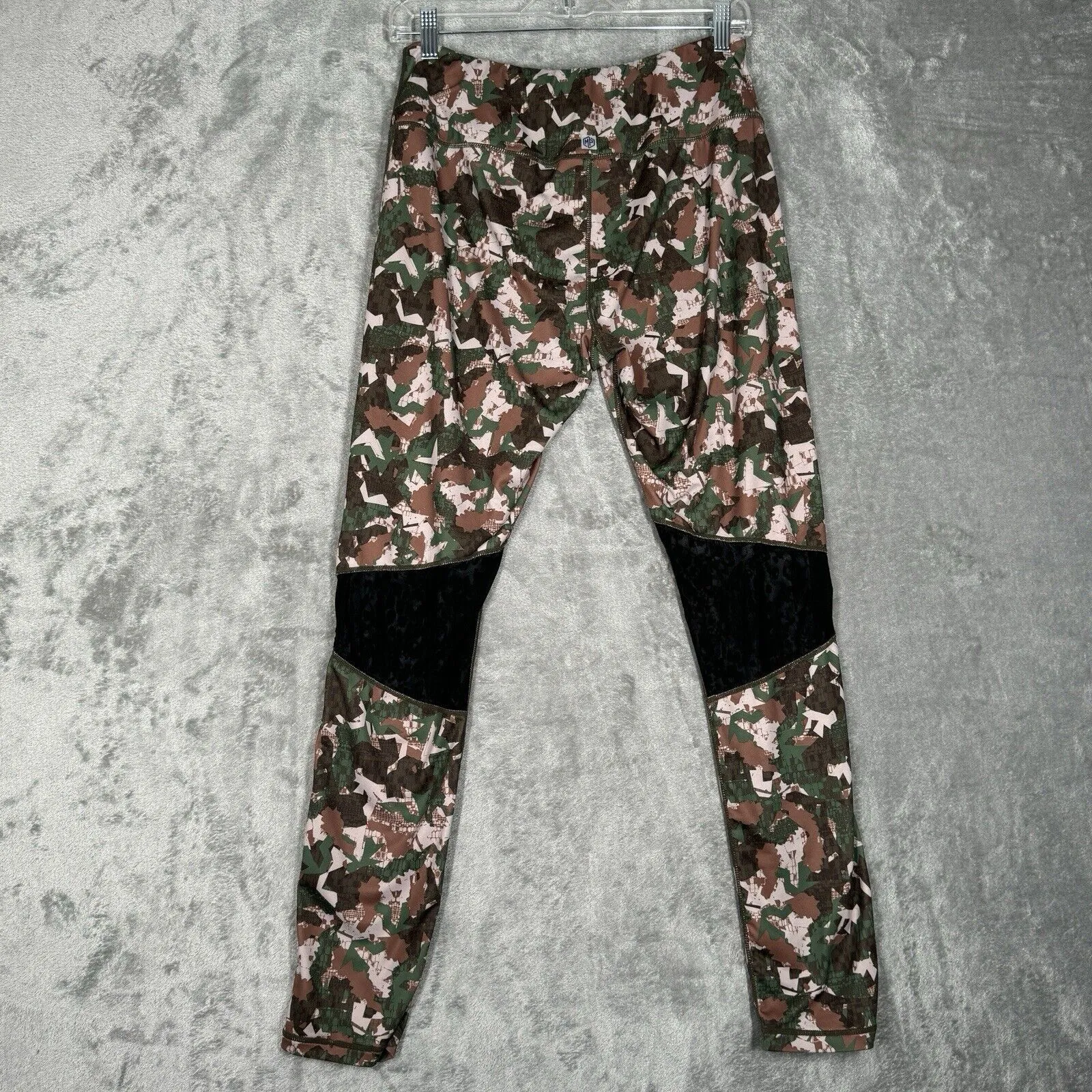 MP Pants Womens Large Brown Green‎ Reversible Leggings Cheetah Camo Casual Gym - Image 3