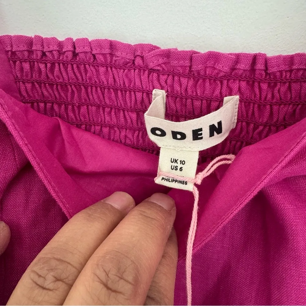 BODEN
Fitted Linen Strappy Top size 6 Pink - Image 6