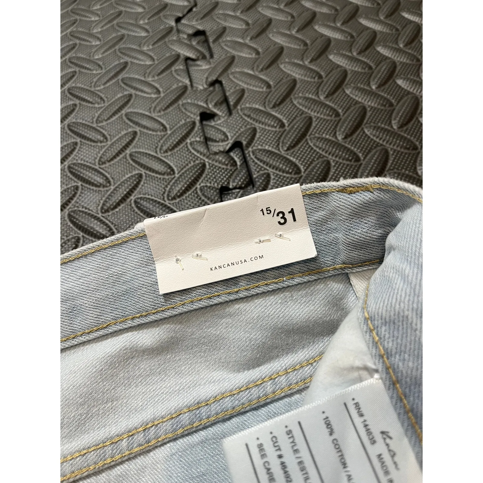 KanCan Montana Ultra High Rise 90's Flare Jeans Light Wash NWT Womens Size 15/31 - Image 7