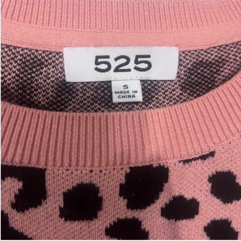 525 America Leopard Dip Dye Ombre Sweater in Papaya Multi Neon sz Small - Image 7