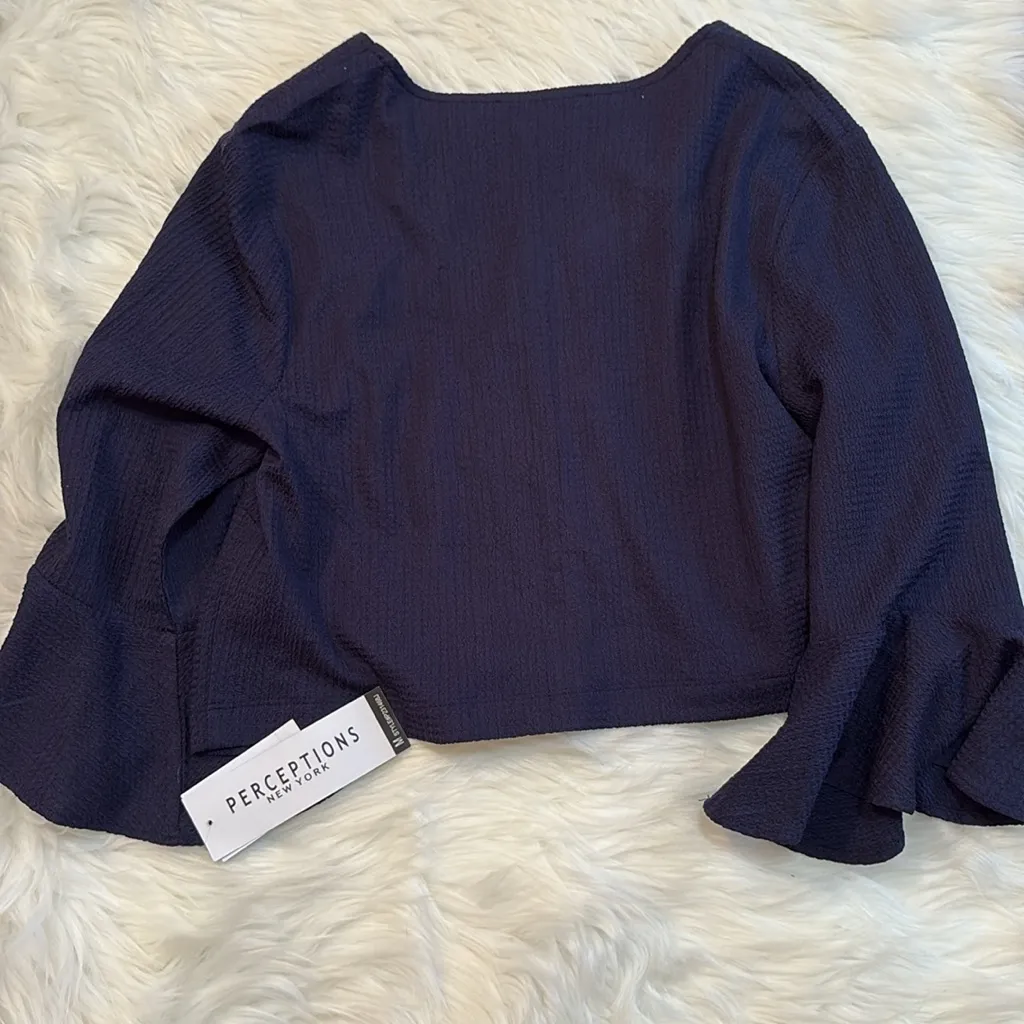 Perceptions Women's Navy Top - Image 4