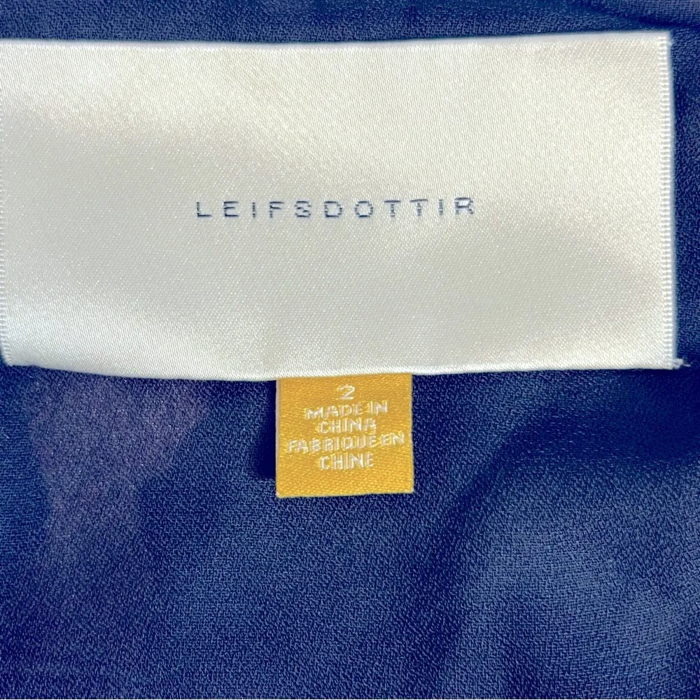 Anthropologie Leifsdottir Silk and Velvet Night Peony Shift Dress Size 2 - Image 9