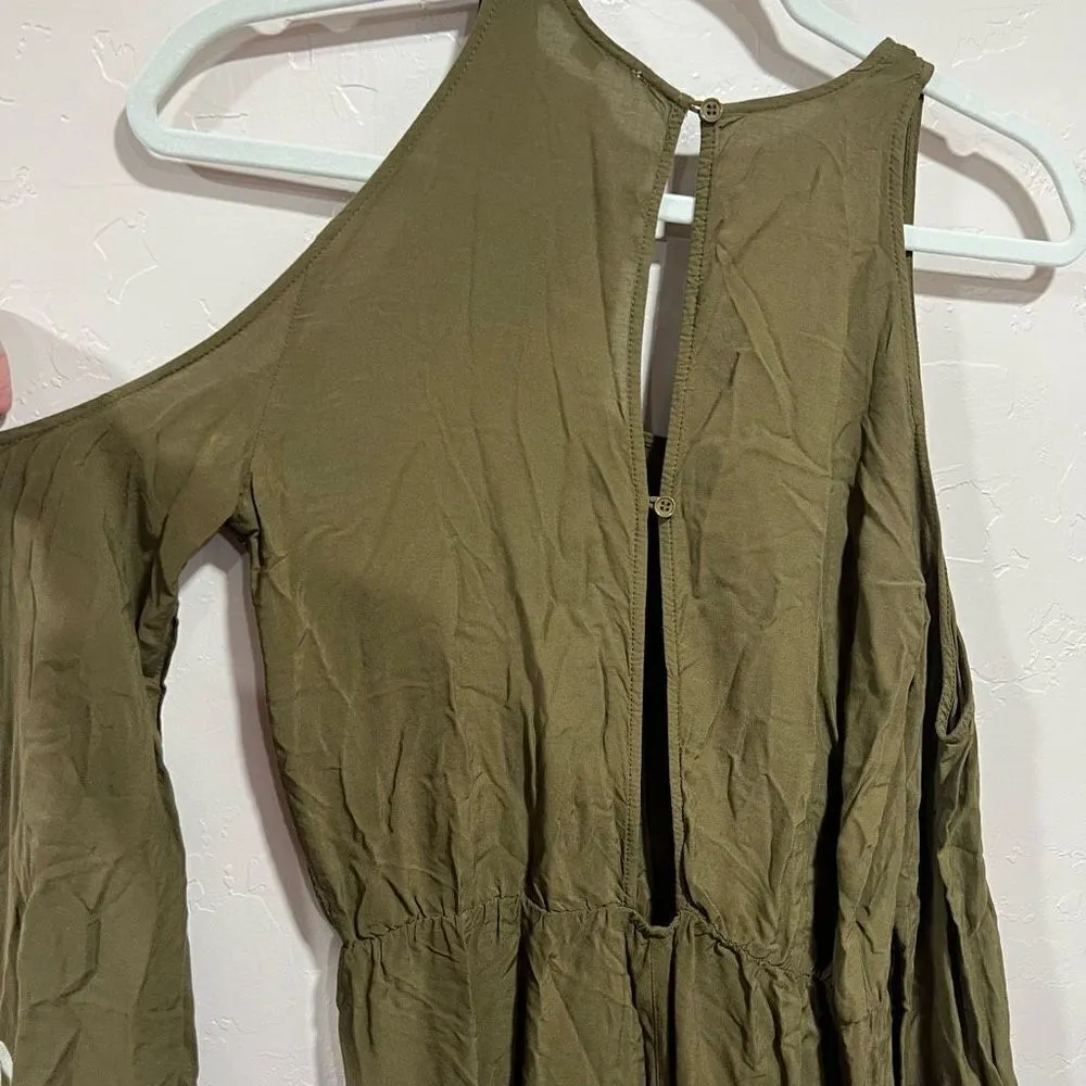 Love Tree  Open Shoulder Long Sleeve Romper - Image 6