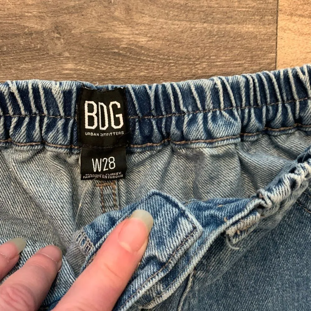 BDG Alien Elastic Top & Bottom Jeans Size 28 Large Pockets Unique - Image 4