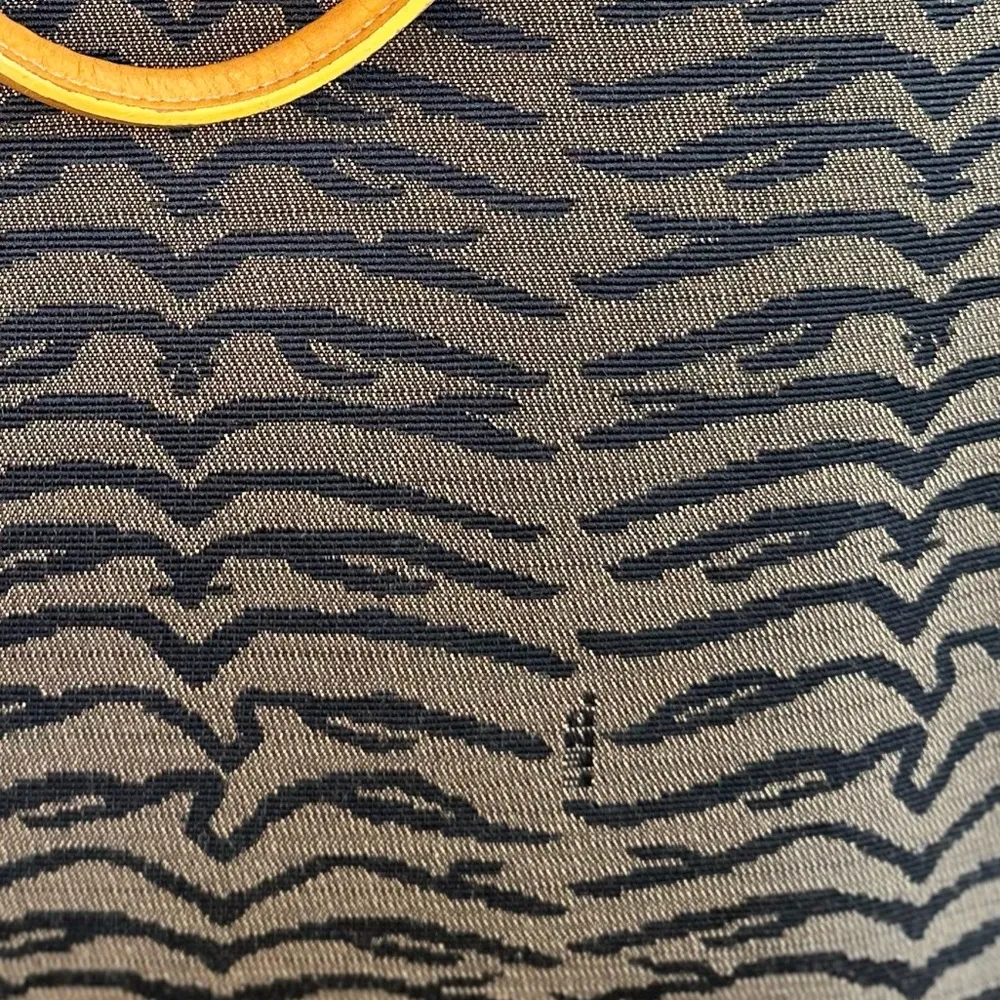 Fendi Zebra Print canvas/leather tote bag COA - Image 3