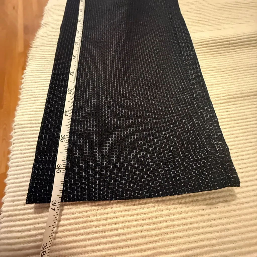 Hilary Radley Black Pinstripe Straight-Leg Pants Women’s Size Small - Image 6