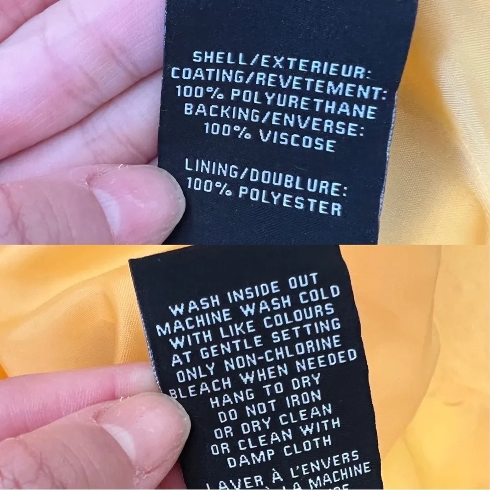 NWT 7 FOR ALL MANKIND Cropped Biker Faux Leather Jacket Mustard Small - Image 5