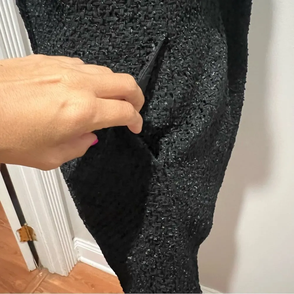 NWT Endless Rose Contrast Collar Tweed Mini Dress size xs women's with pockets! - Image 10