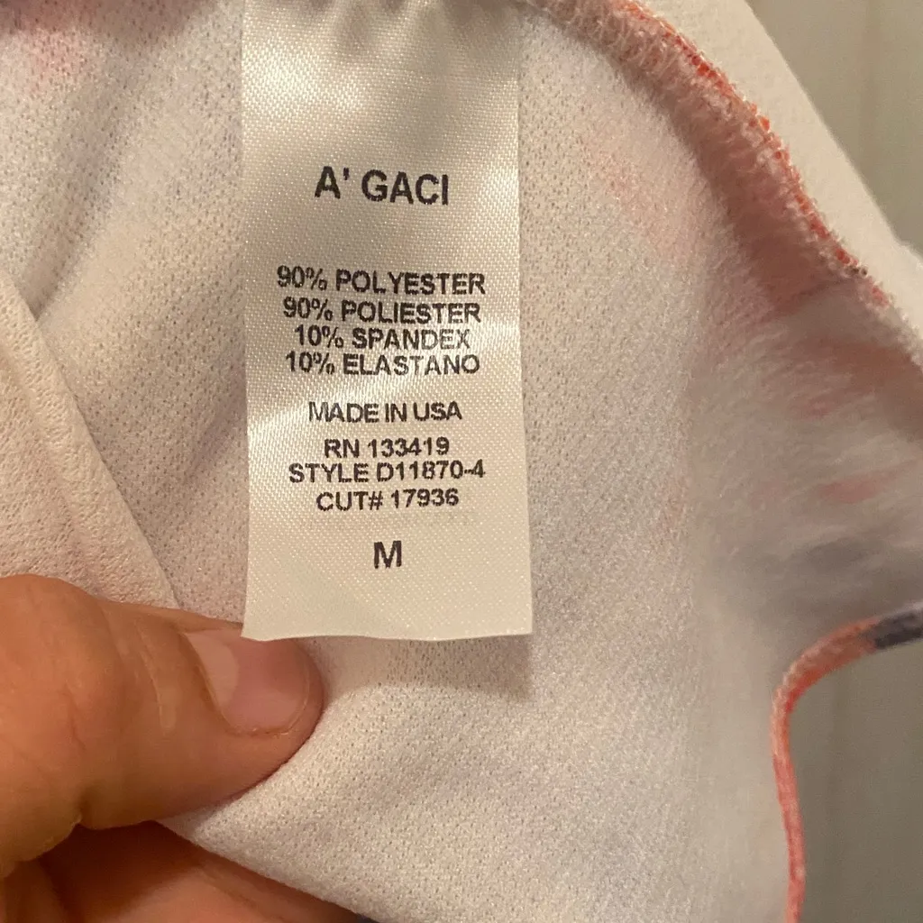 A'GACI Fuchsia and Cream Dress - Image 6