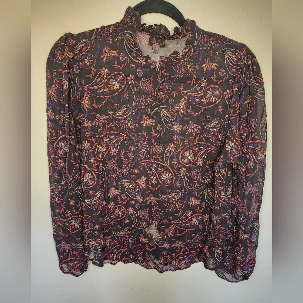 Joie DELANCEY LONG SLEEVE SILK TOP - Image 5