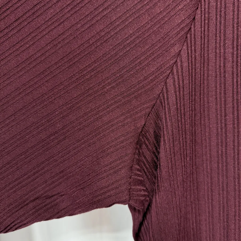 EUC Lane Bryant Rib Open Front Duster - Winetasting 22w/24w - Image 2