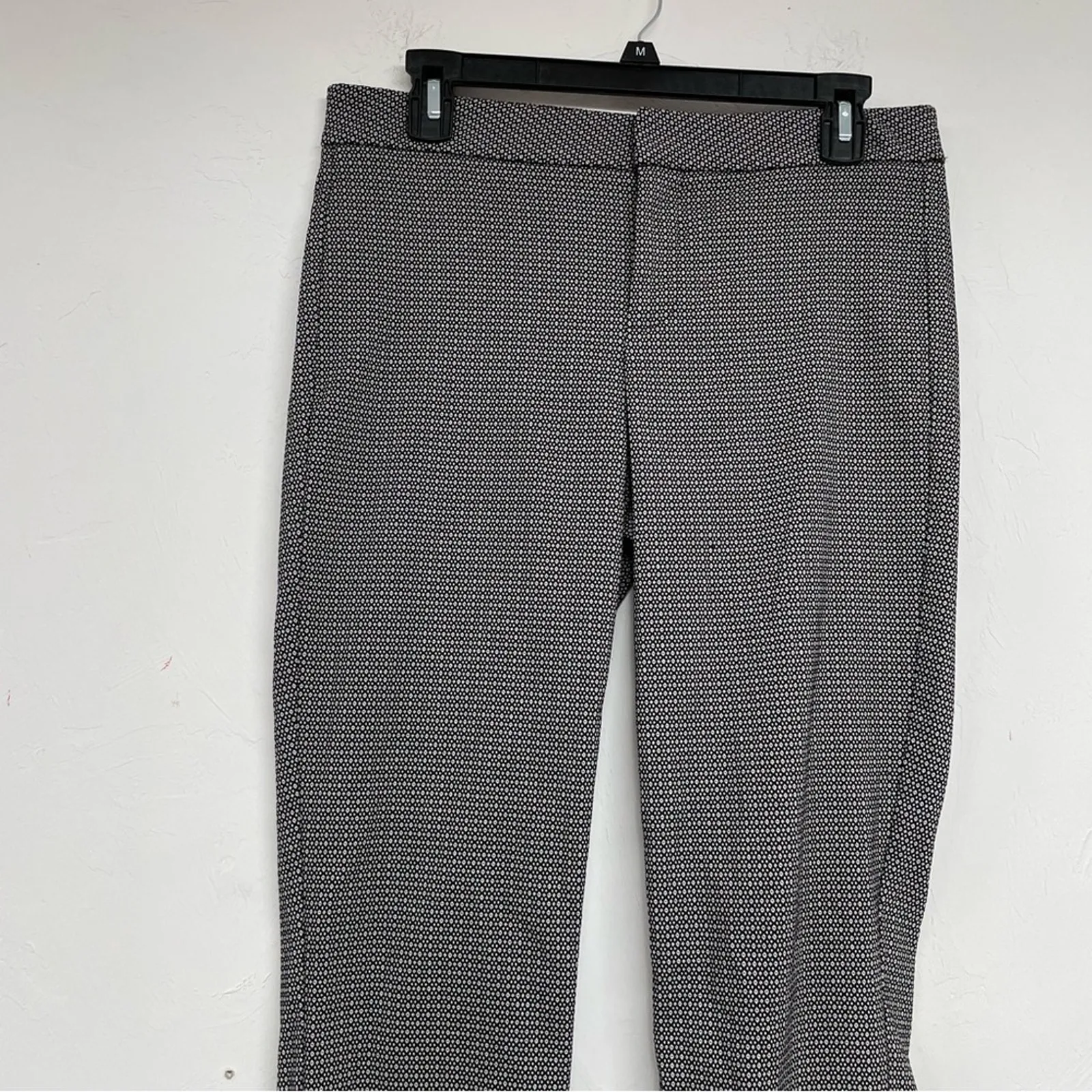 NYDJ Black & White Trouser Dress Pants Ankle Length Womens 6 Preppy Career Work - Image 2