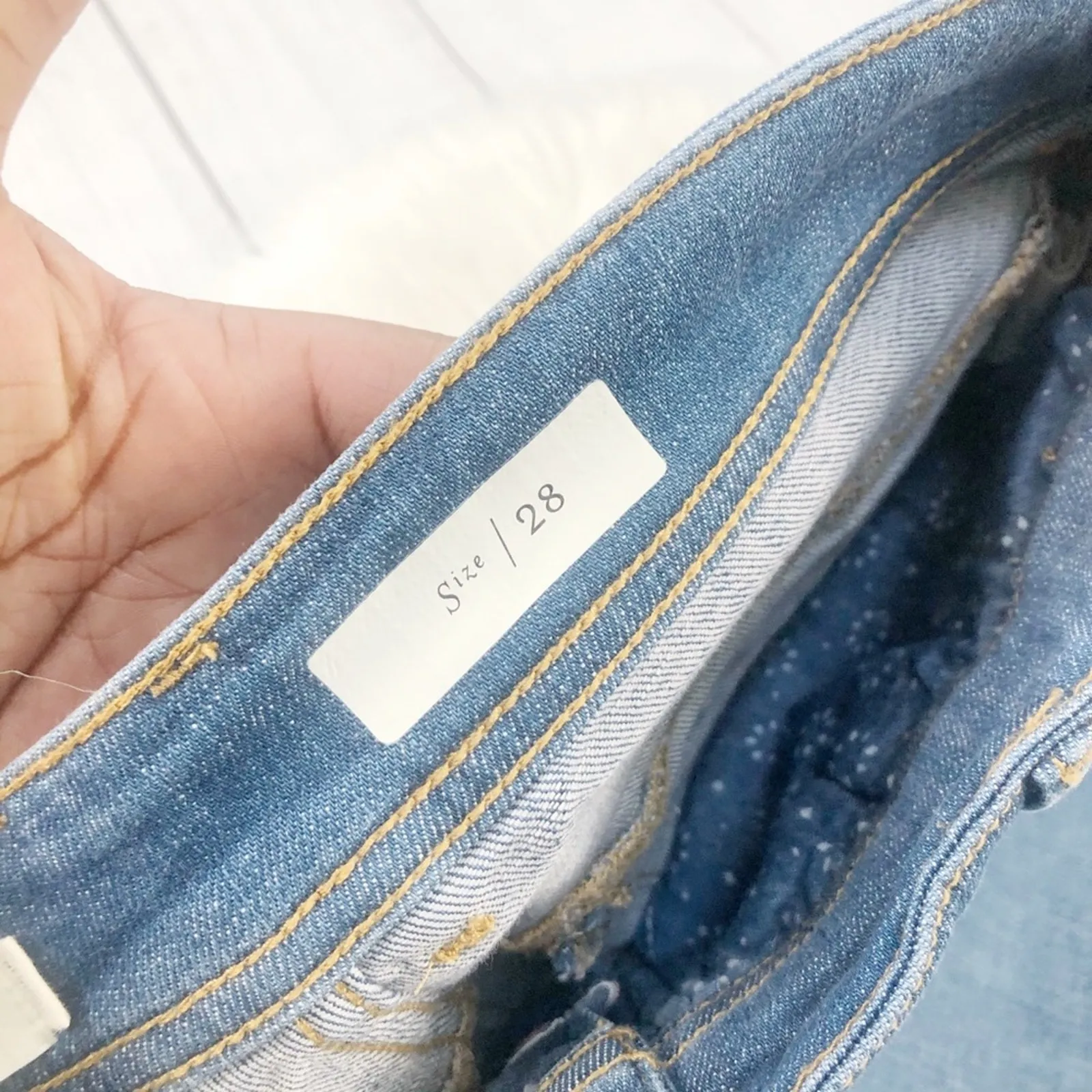 Anthropologie Women's Pilcro Pleated Trouser‎ Blue Jeans Size 28 NEW - Image 4