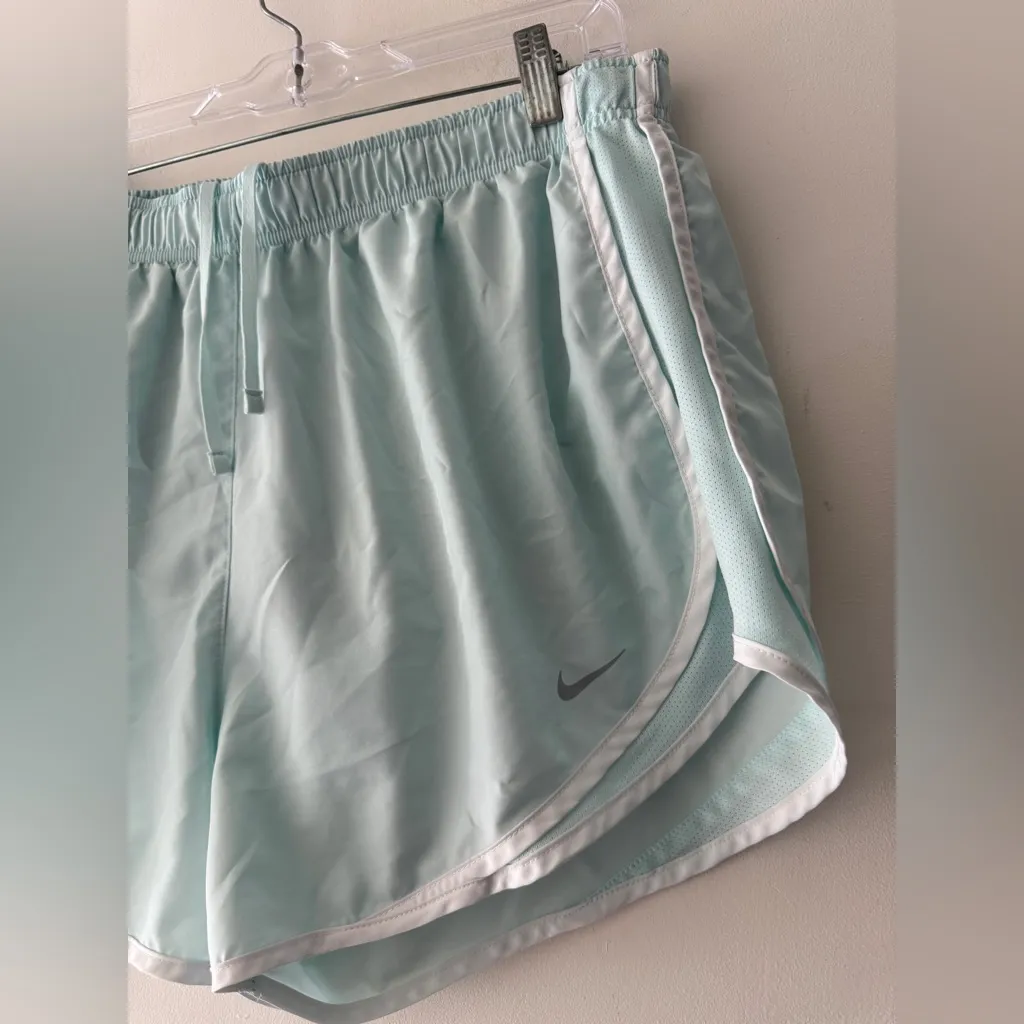 Nike Dri Fit Tempo Running Athletic Shorts Aqua Light Blue - Image 2