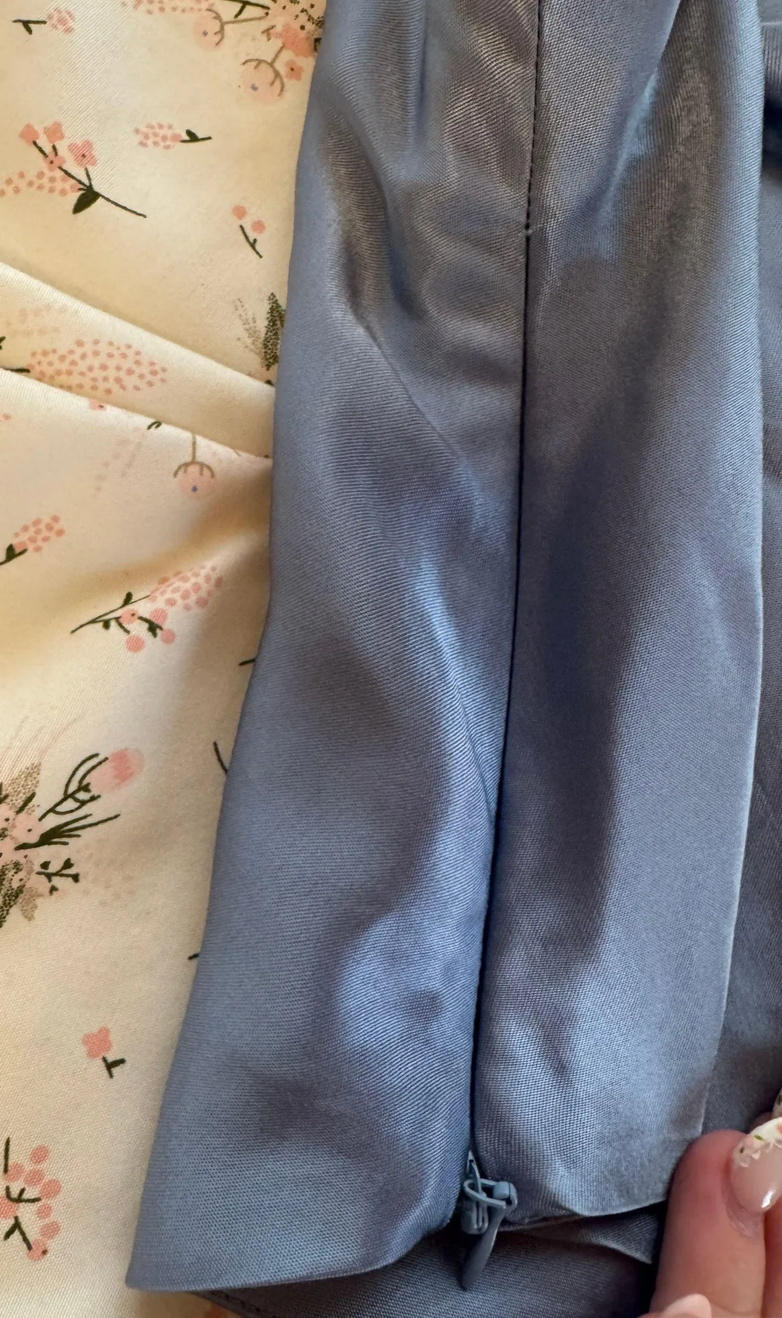 blue satin top - Image 5