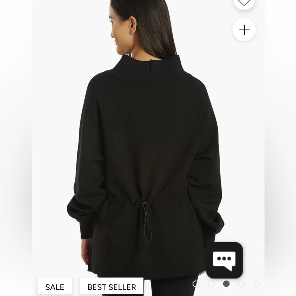 Varley Arcola Black Sweatshirt Sz Medium - Image 3