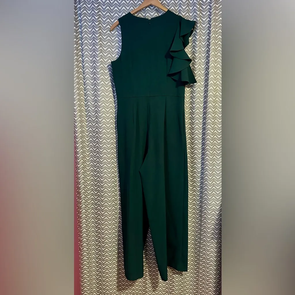 julia jordan | Asymmetrical Flutter-Sleeve Jumpsuit, Size 10 - Image 7