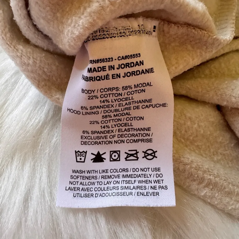 Nike Yoga Size S Women's Cropped Fleece Hoodie - Image 10