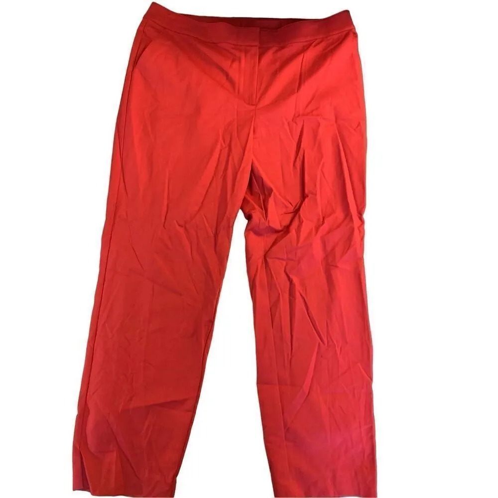 St. John Emma pants trousers berry red women's size 14 NEW NWT - Image 2