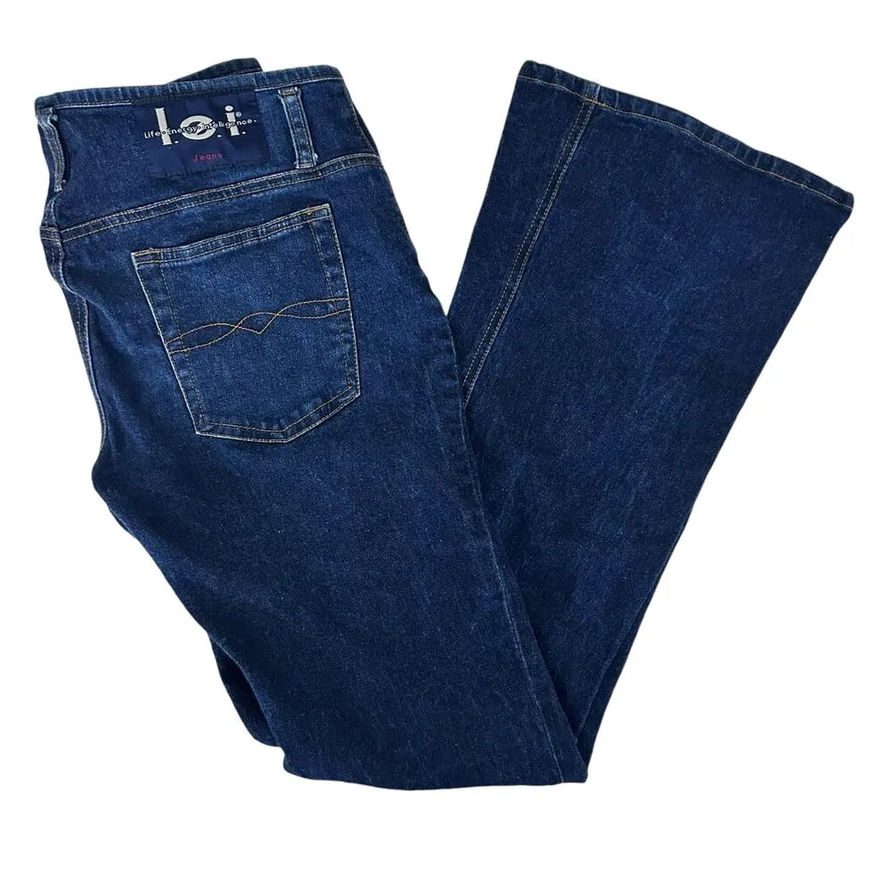 Vintage Y2K LEI Low Rise Flare Jeans Sz 7 - Image 7