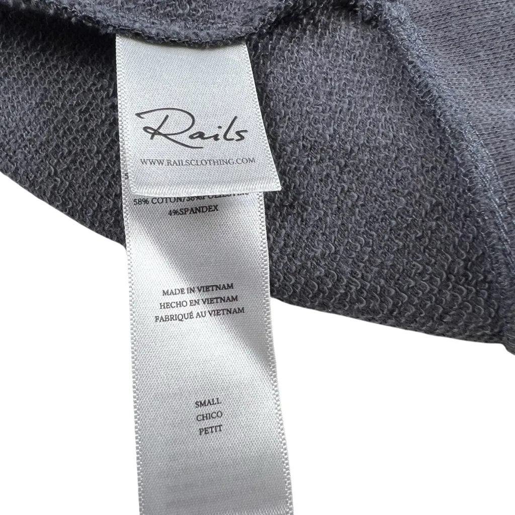 Rails Marcie Black/Gray Cheetah Print Long Sleeve Sweatshirt Size Small - Image 10