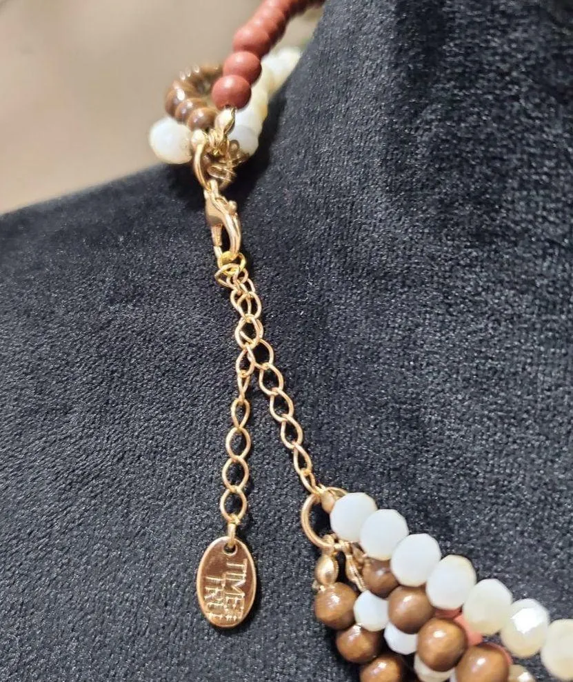 Womens Fashion Multicolor Multilayer Strand Beaded Collar Necklace Jewellery - Image 6