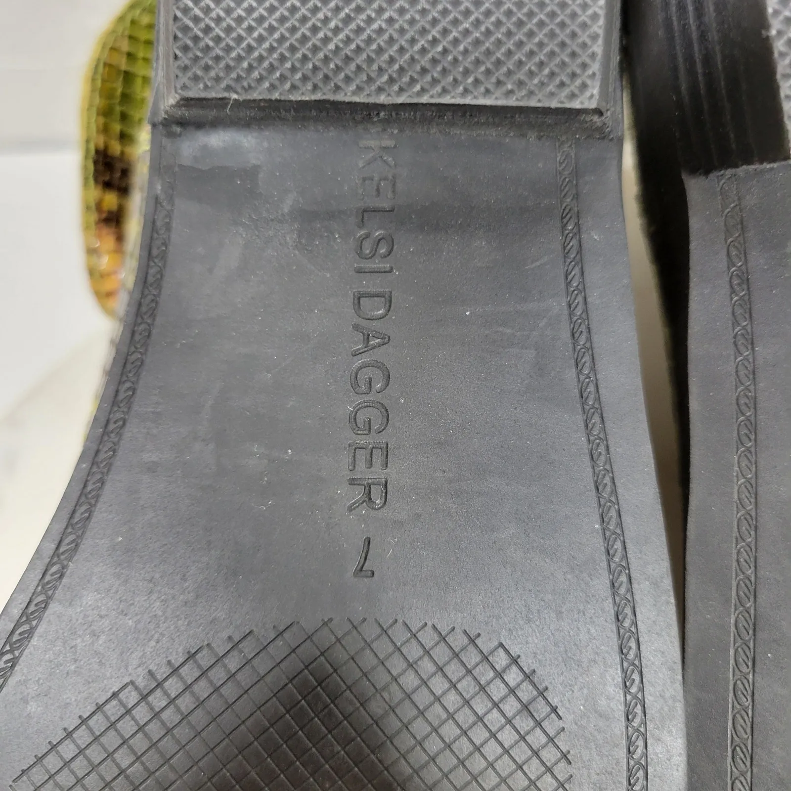 Kelsie Dagger Snakeskin Ankle Boot Womens 7 Green Leather Rodeo Western Cowgirl - Image 2