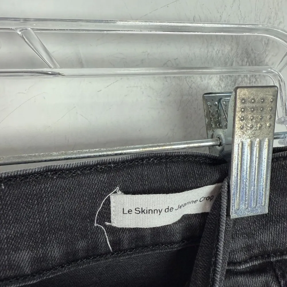 FRAME Le Skinny De Jeanne Crop Double Triangle Raw Hem in Tull Size 25 EUC - Image 9