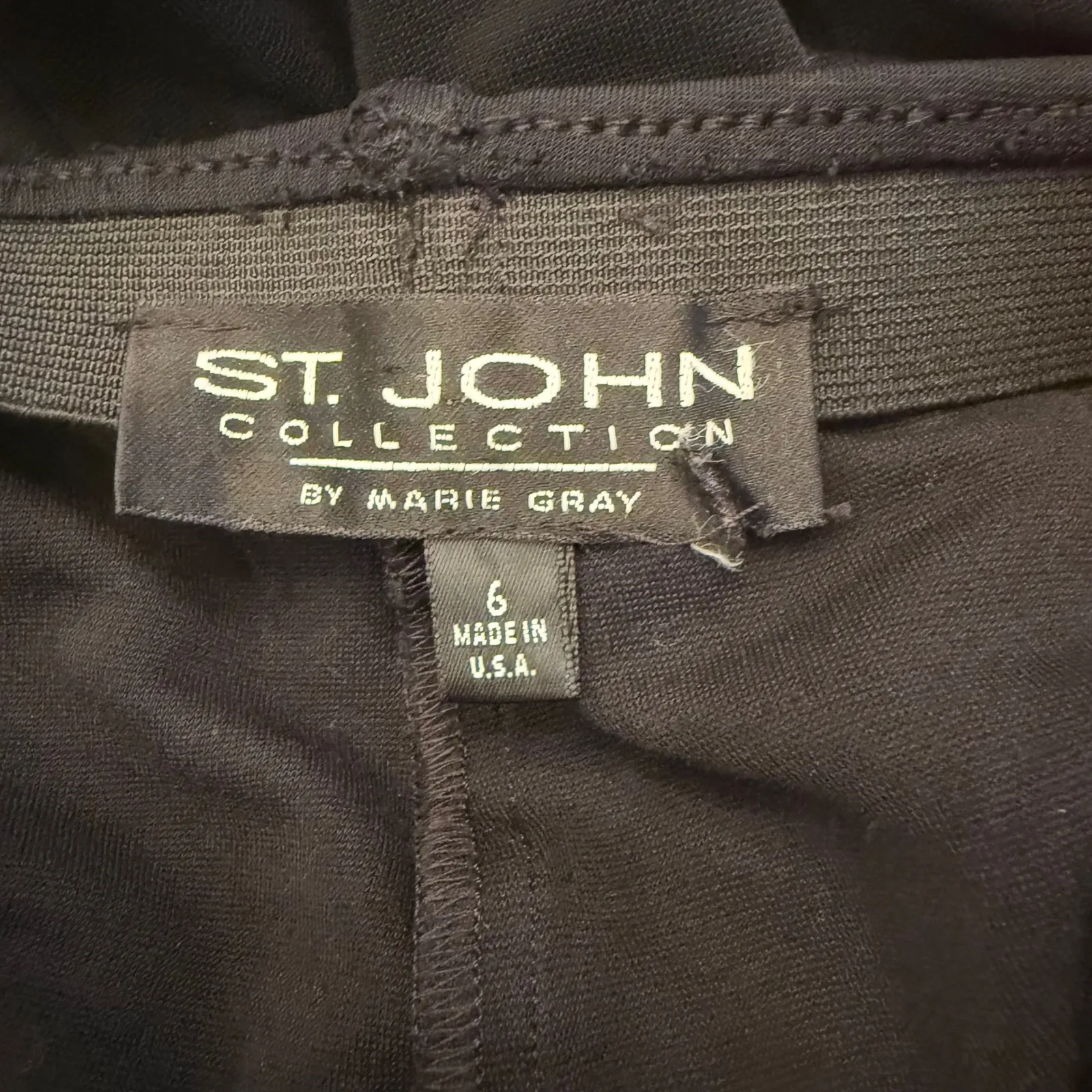 St John Collection‎ Cropped Dress Pants Pull On Black Size 6 - Image 5