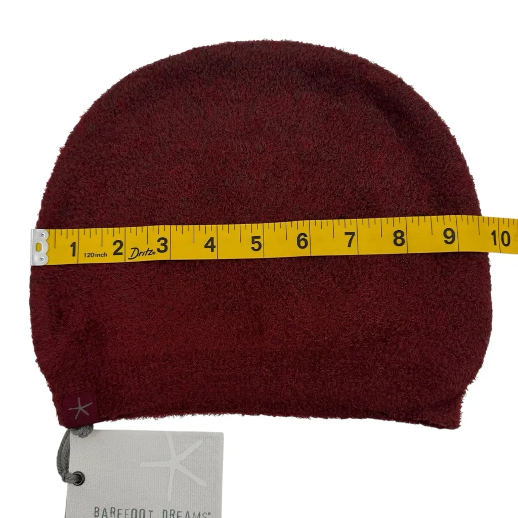 Barefoot Dreams Cozychic Lite Confetti Beanie In Crimson-Rosewood - Image 4