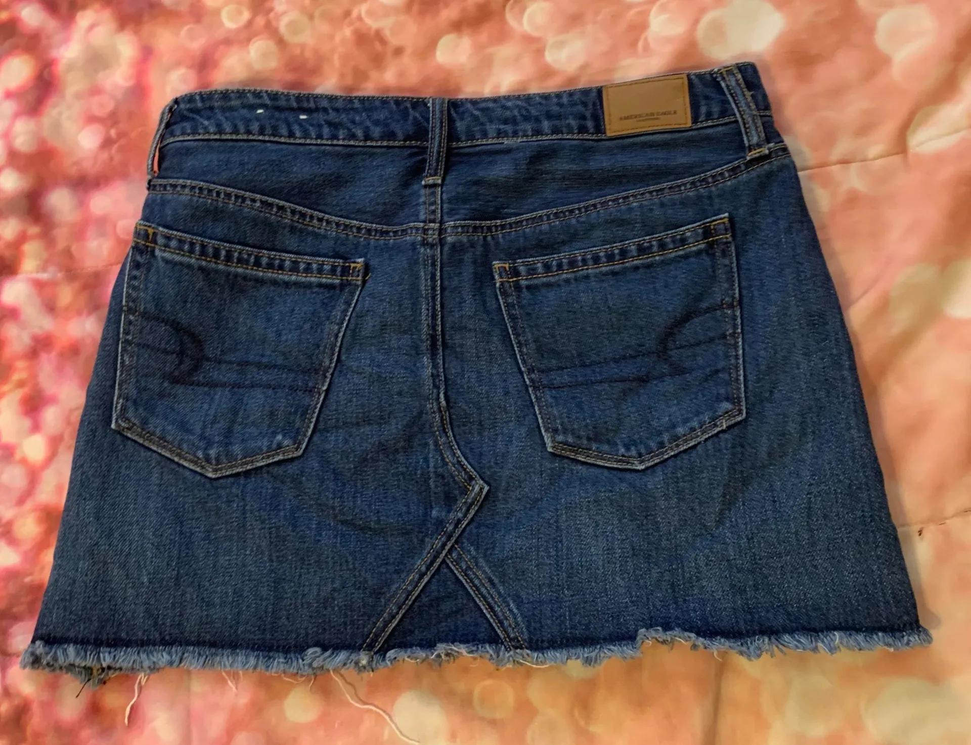 High Waisted Denim Skirt - Image 2