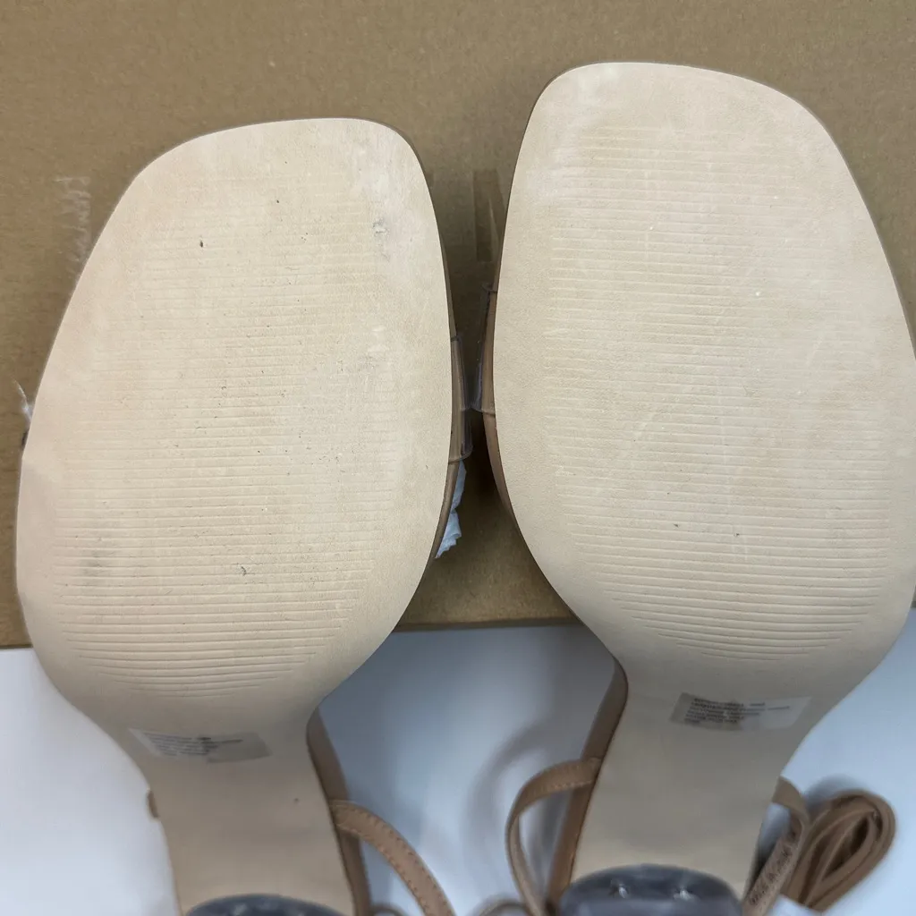 Steve Madden Women's Elvy Ankle Wrap Dress Sandals- Tan - Size 10 - Image 9