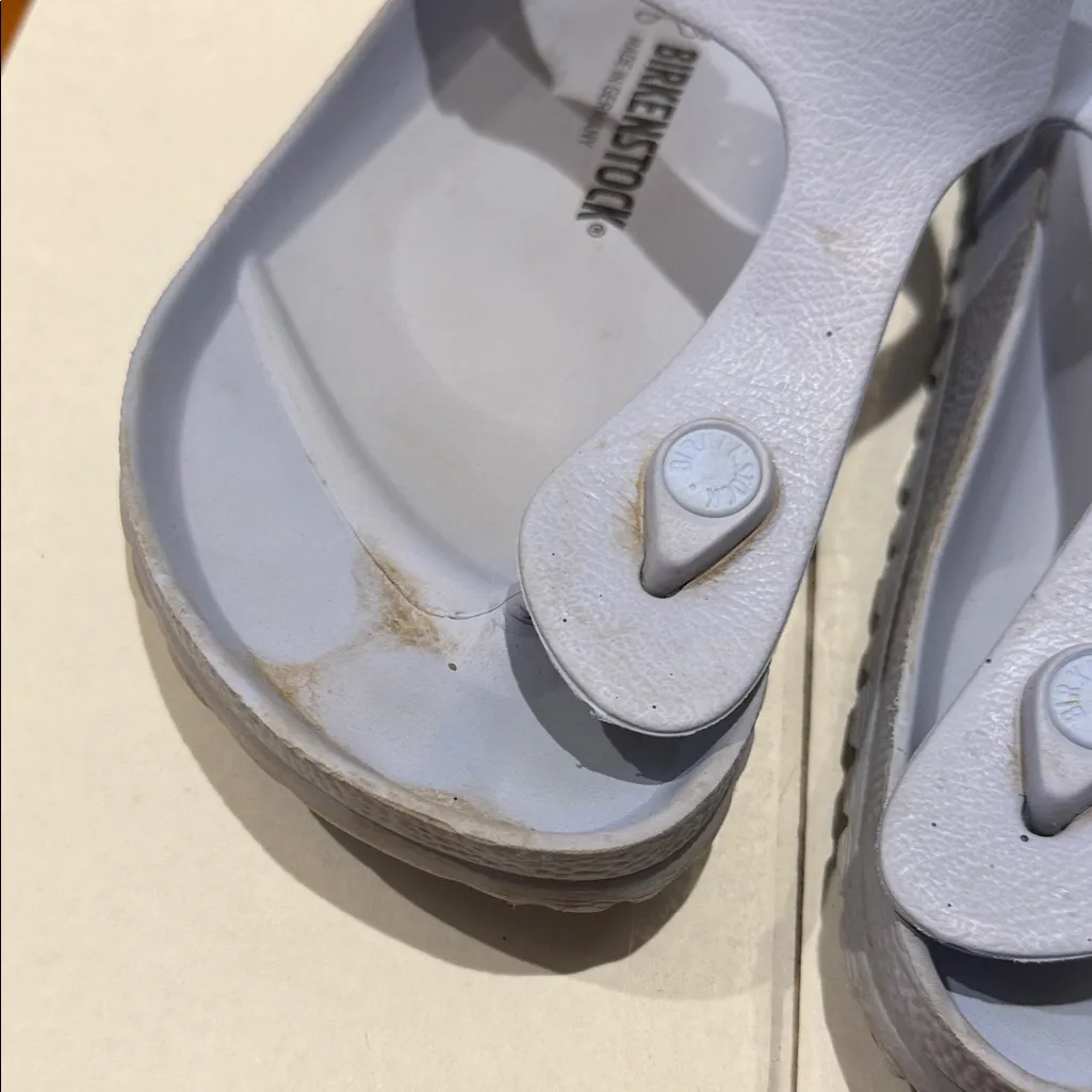 Birkenstock Women's Light Blue Sandals - Image 4