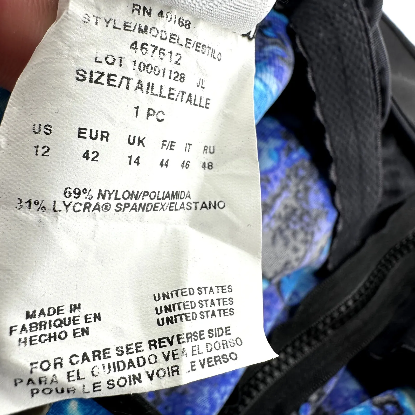 Miraclesuit So Riche Zip Code One Piece Swimsuit Sweetheart Beach Blue Black 12 - Image 3