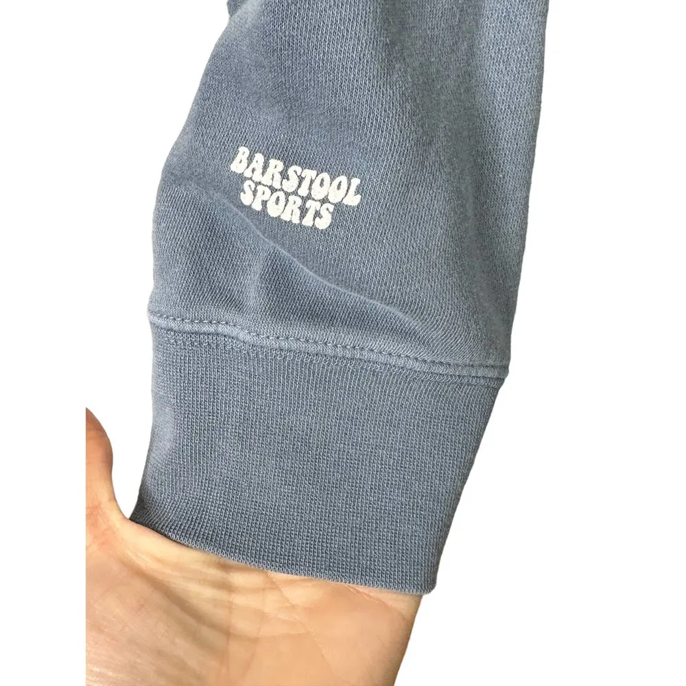 Barstool Sports DON'T DATE FRAT BOYS Blue Hoodie Sweatshirt Unisex XL - Image 5