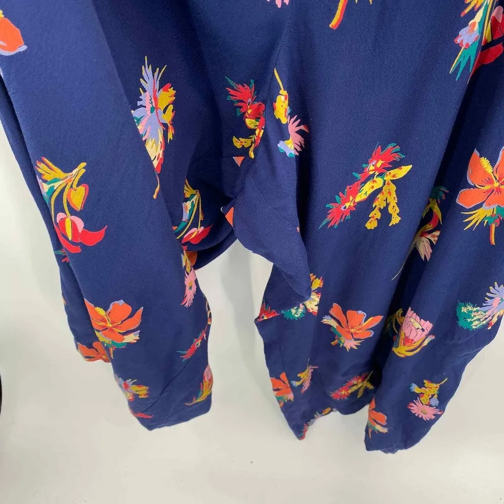 Madewell Plumeria Cutout Jumpsuit in Bird of Paradise Women Plus 24 Blue Viscose - Image 8