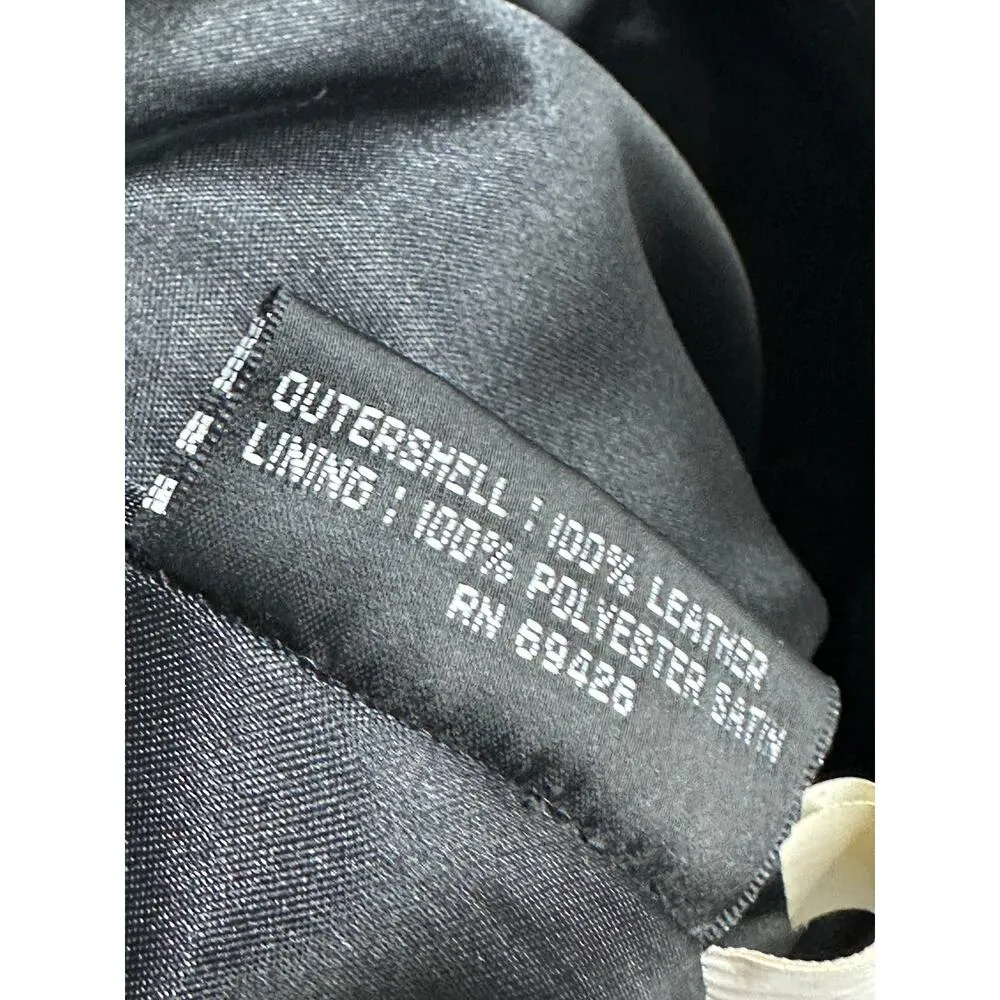 Maxima Wilsons Women Leather Pants Leather Straight Leg Size 12 Motorcycle Biker - Image 7