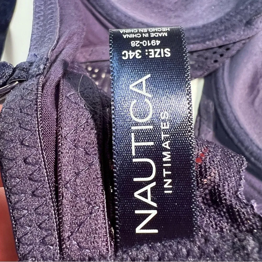 Victoria's‎ Secret Animal Print, Nautica Navy & Maidenform Pink Bra Lot 34C - Image 6