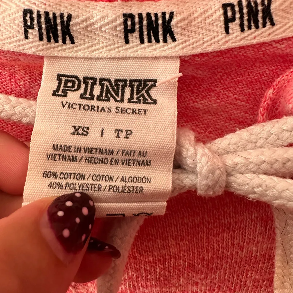 Victoria's Secret PINK Slouchy Pullover Open Back Tunic Hoodie - Image 8